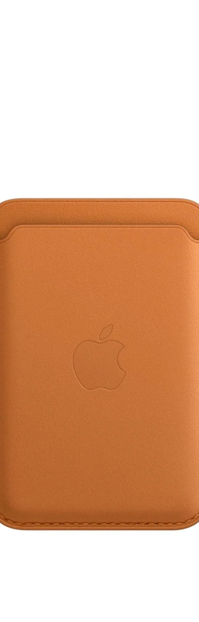 iphone leather wallet with magsafe golden brown