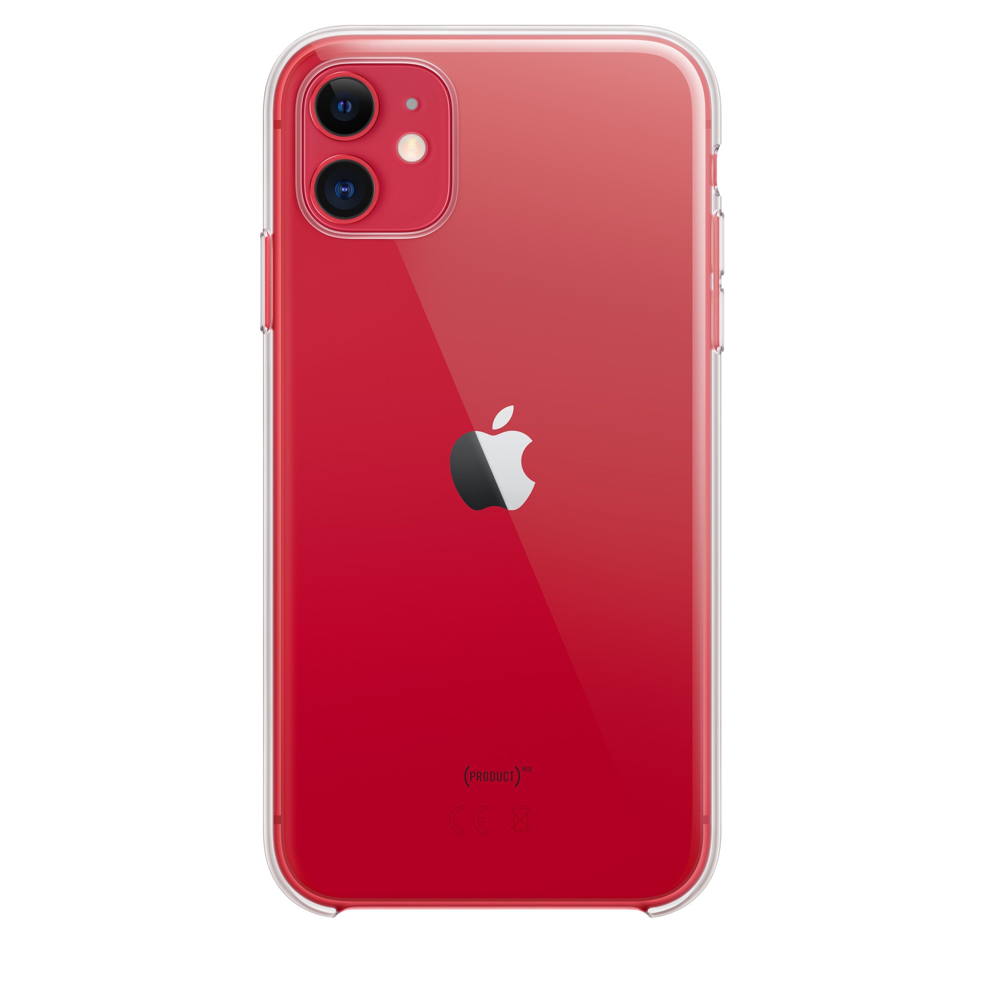 Apple iPhone 11 (128GB)レッド ケース、ガラスフィルム付き iPhone 11 Clear Case – MaxPureCases