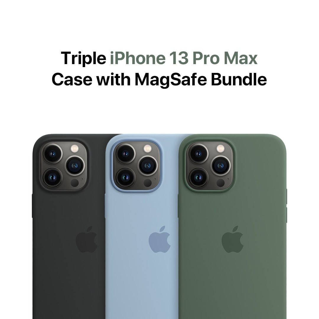 Triple iPhone 13 Pro Max Bundle – MaxPureCases